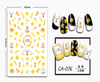 CA-076 3D Golden Autumn Nail Sticker
