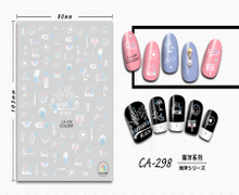 CA-298 3D Ocean Series Nail Sticker