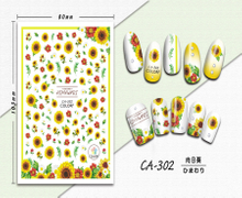 CA-302 3D Sunflower Nail Sticker
