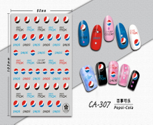 CA-307 3D Pepsi-cola Nail Sticker