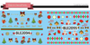 BLE2094-2104 Christmas Water Nail Art Sticker