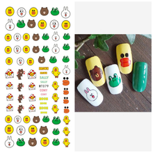 MT079-080 3D Cartoon Animal Nail Art Sticker