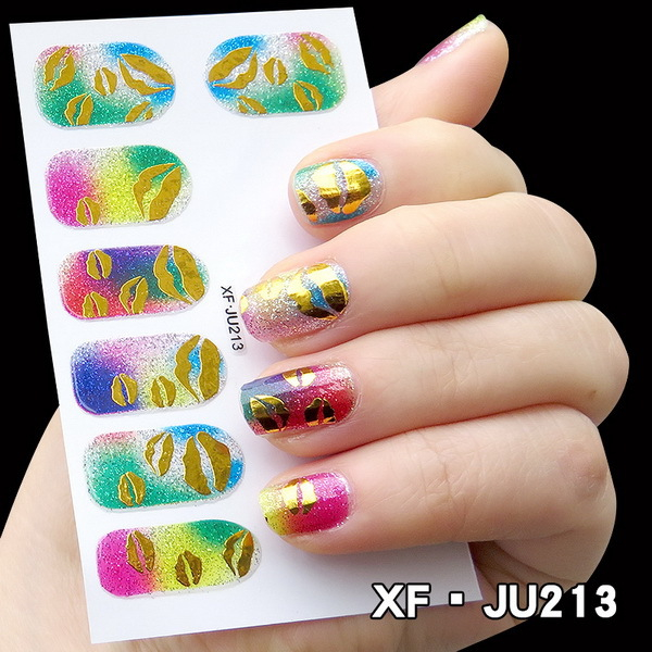 JU213 Full Cover Nail Polish Sticker 