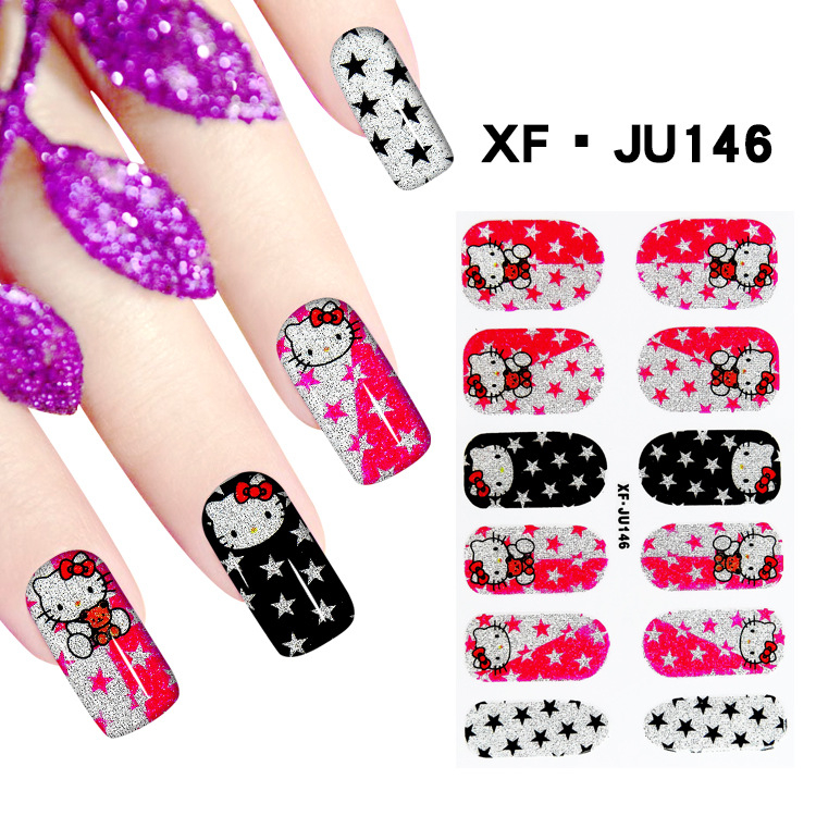 JU146 Full Cover Nail Polish Sticker 