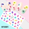 XF3001 3D Self Adhesive Flower Nail Art Sticker 