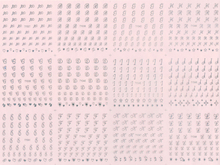 TY037-048 3D Silver Letter Nail Art Sticker 
