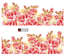 A163-168 Flower Water Nail Sticker