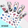 XF3049 3D Self Adhesive Nail Sticker 