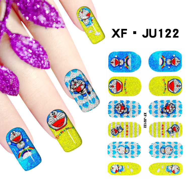 JU122 Full Cover Nail Polish Sticker 
