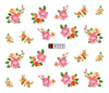 A001-006 Flower Water Nail Sticker