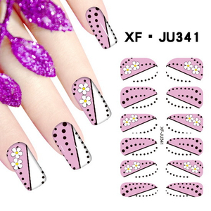 JU341 Full Cover Nail Polish Sticker 