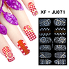 JU071 Full Cover Lace Nail Polish Sticker 