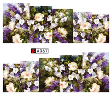 A067-072 Flower Water Nail Sticker