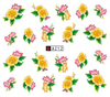A211-216 Flower Water Nail Sticker