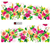 A055-060 Flower Water Nail Sticker