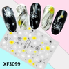 XF3099 3D Self Adhesive Dandelion Nail Sticker 