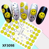 XF3098 3D Self Adhesive Emoji Nail Sticker 