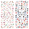 LY099-100 Thin 3D High heels and hat Nail Art Sticker