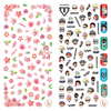 LY199-200 Thin 3D Flower And Cartoon Nail Sticker