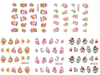 Flower Water Nail Sticker Nail Decal