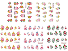 Flower Water Nail Sticker Nail Decal