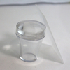 4cm Big Size Silicone Head Transparent Jelly Nail Stamper with Scraper