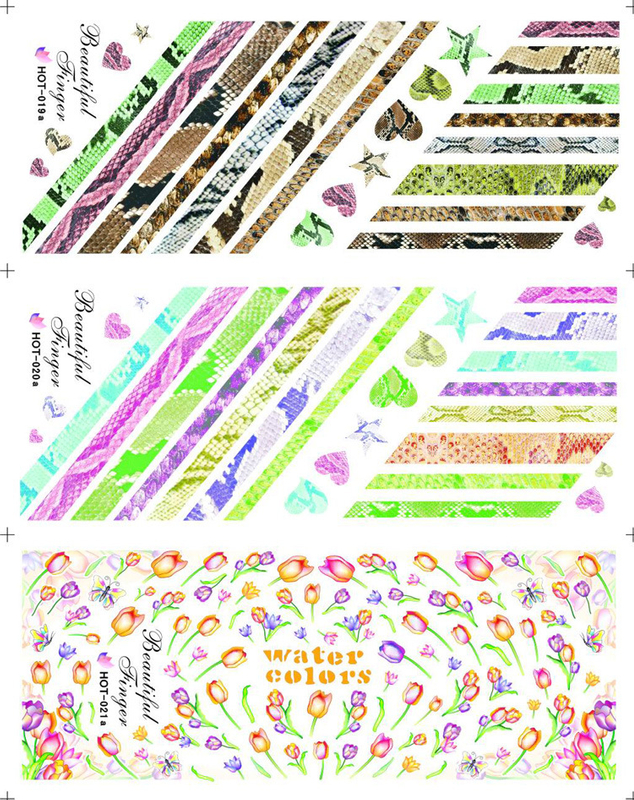 HOT019-021 Water Nail Sticker
