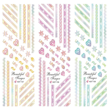 HOT157-159 Lace Water Nail Sticker