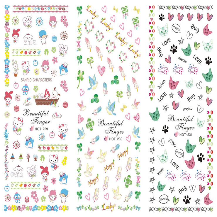 HOT229-231 Water Nail Sticker