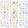 HOT289-291 Animation Water Nail Sticker