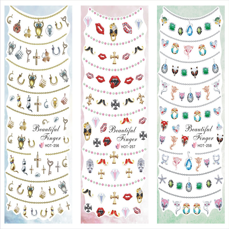 HOT256-258 Water Nail Sticker