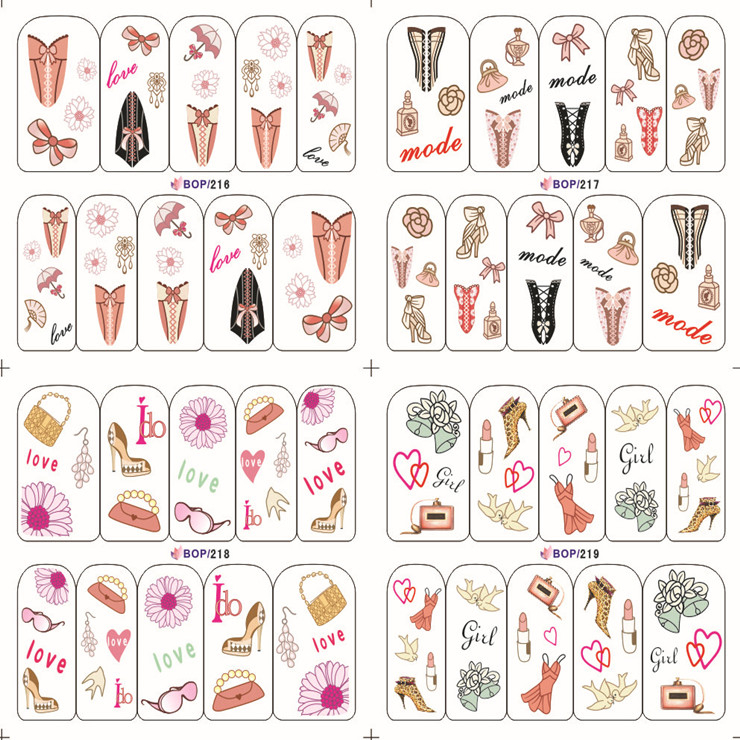 Water Nail Sticker(Single Or 4 in 1)