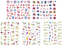 E633-643 3D Flower Simulation Nail Art Sticker