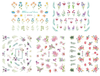 E721-731 3D Spring Flower Simulation Nail Art Sticker