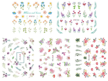 E721-731 3D Spring Flower Simulation Nail Art Sticker