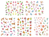 E710-720 3D Spring Flower Butterfly Simulation Nail Art Sticker