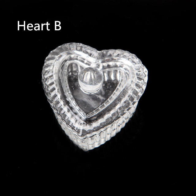 Glass Dappen Dish Heart Shape