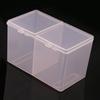 Plastic Brush Storage Box Empty Cotton Container 