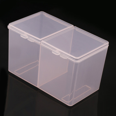 Plastic Brush Storage Box Empty Cotton Container 