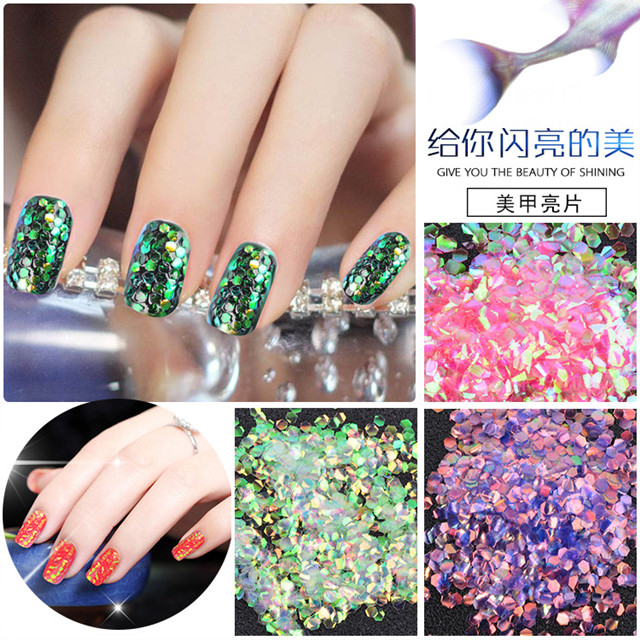 Irregular Shell Nail Mermaid Sequin