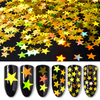 Gold Star Nail Glitter Sequins Set