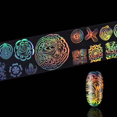 Laser Nail Art Foil Nail Aurora Decals Transfer Foil Sticker