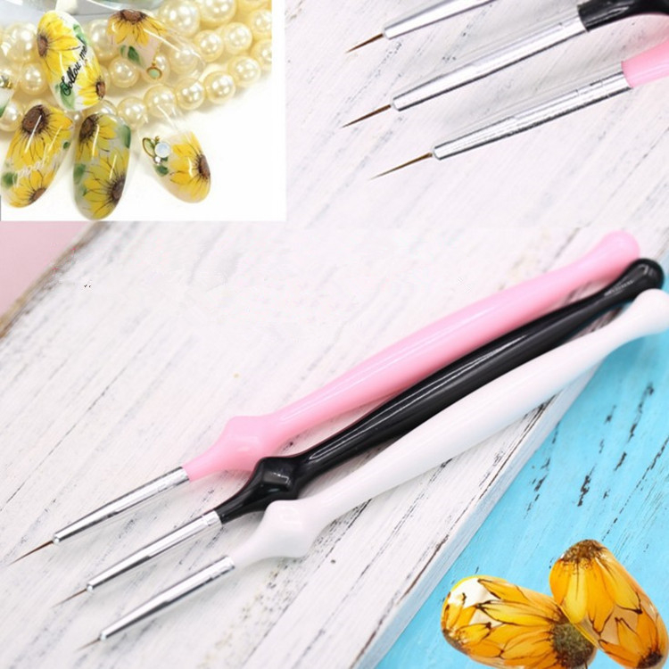 3PCS Nail Striping Liner Brush Set