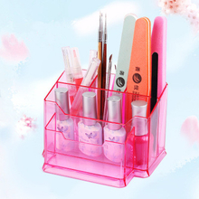Plastic Brush Storage Box Empty Accessory Container