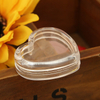 Clear Heart Shape Plastic Storage Box