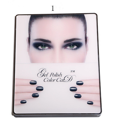  120 Colors Acrylic Nail Gel Polish Display Card Color Chart Book