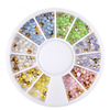 Colorful Tapered Opal Nail Art Rhinestone in Wheel