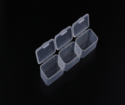 21 Slots Plastic Clear Nail Tools Storage Box