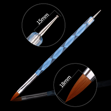 Nail Art Brush Pen Acrylic Builder Brushes With Dotting Pen