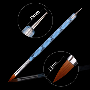 Nail Art Brush Pen Acrylic Builder Brushes With Dotting Pen